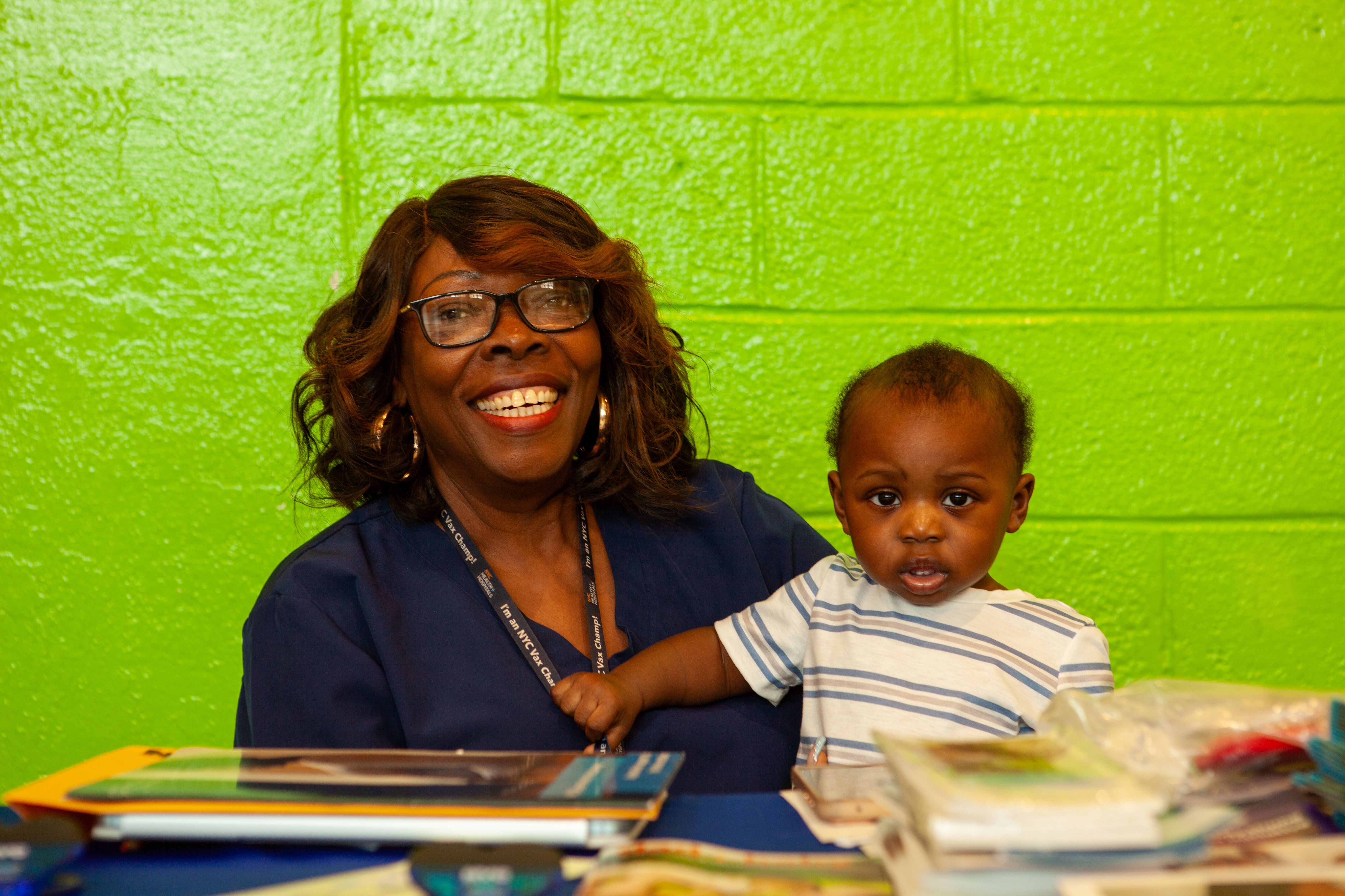 A moment from the Queens Community Closets Launch & Resource Fair