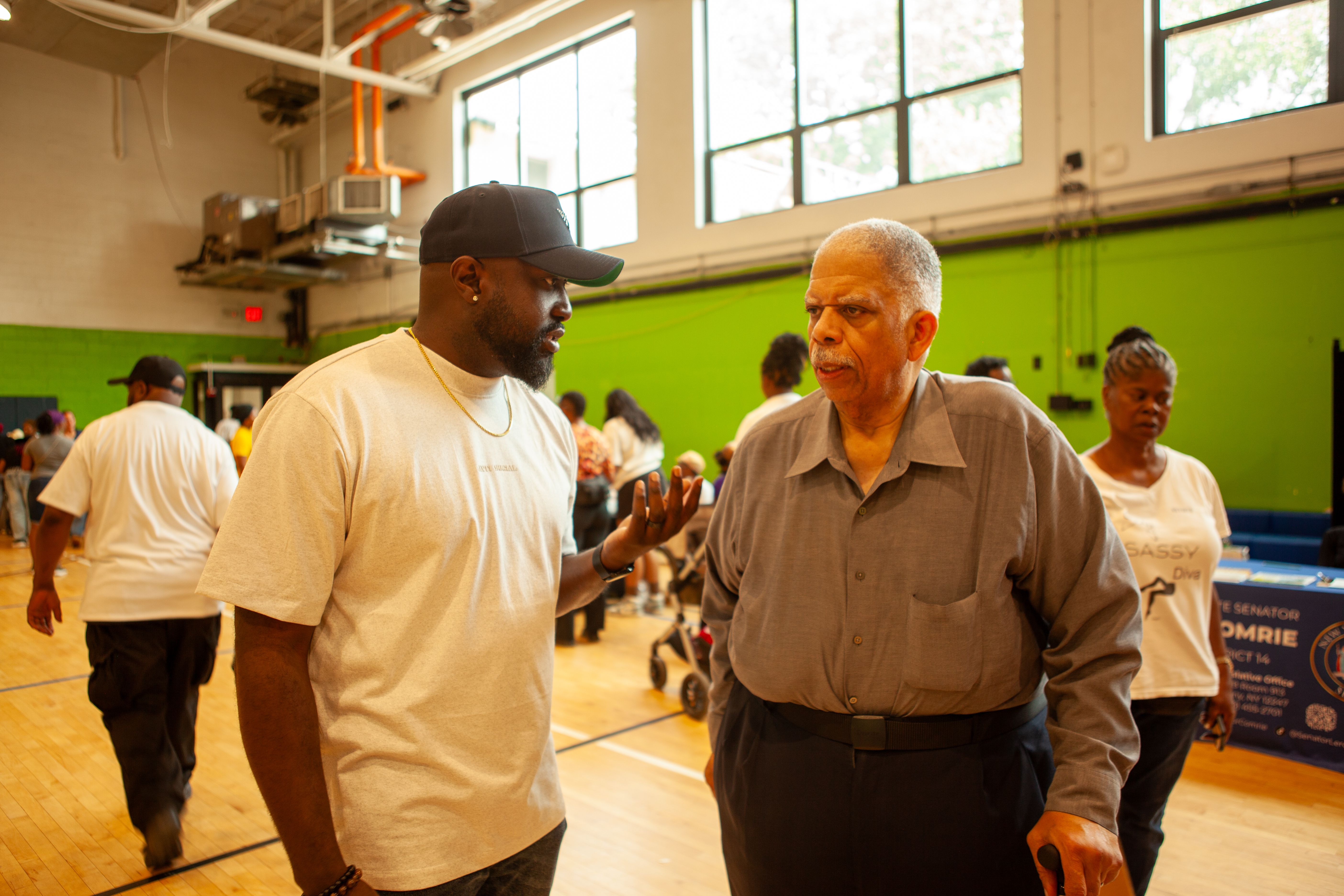 A moment from the Queens Community Closets Launch & Resource Fair