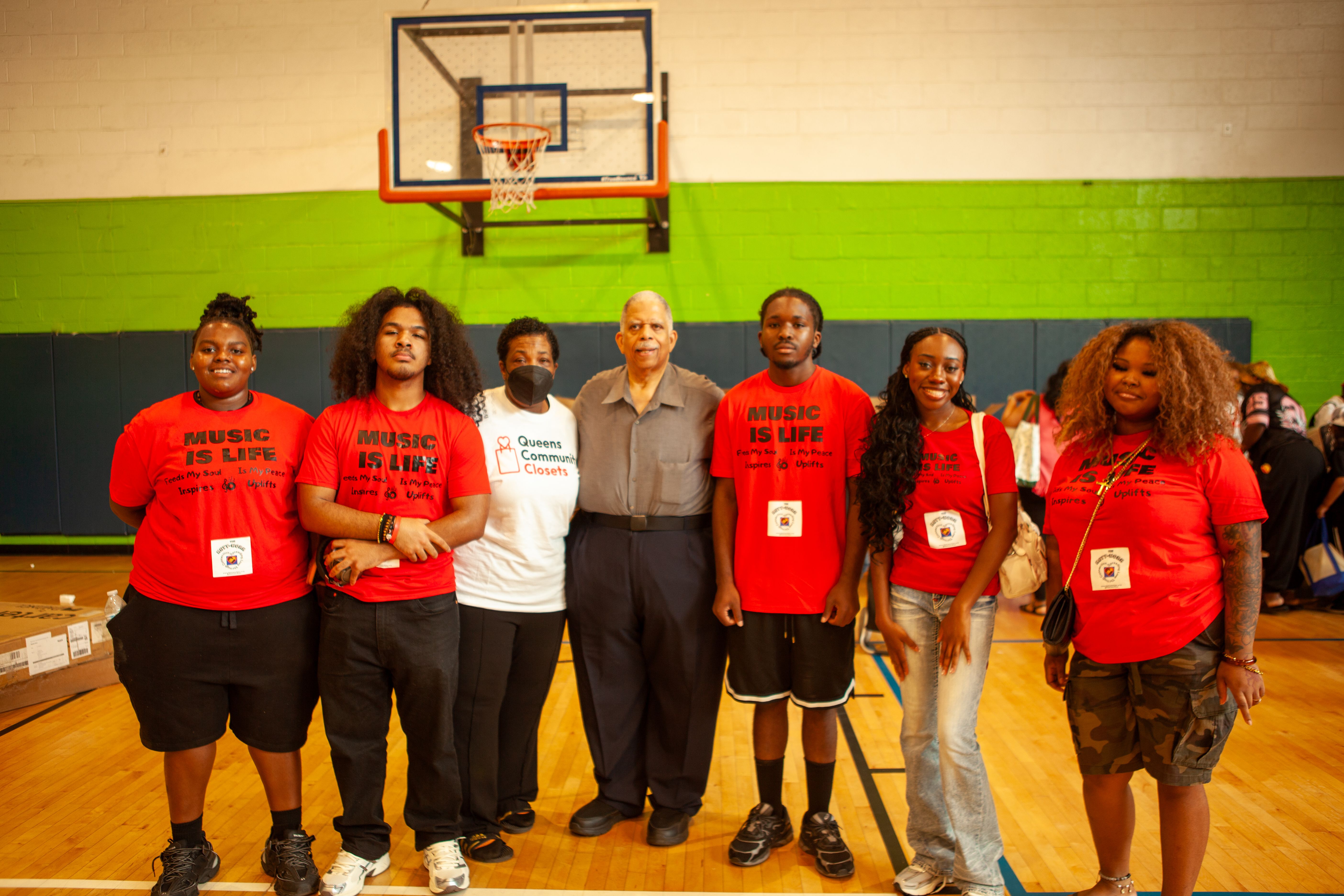 A moment from the Queens Community Closets Launch & Resource Fair