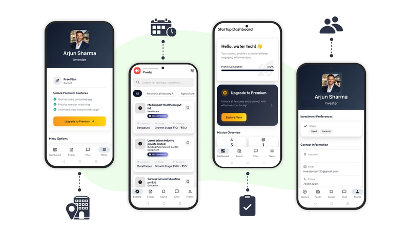 StartAppGuru - Startup Investor Connection Platform - SaaS Platform Development project by Accucia