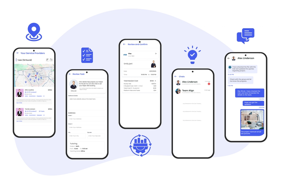 HeyHelpy - Tutoring & Babysitting Service Platform showcase