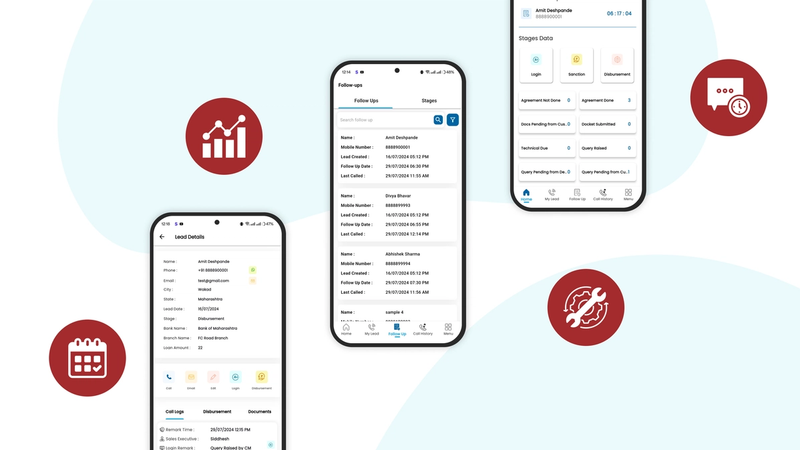 Sellon Finserv - Complete Loan Distribution CRM - Custom Software Development project by Accucia