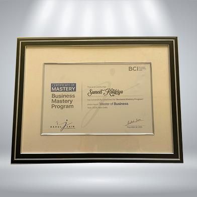 Certificate Of Business Mastery by BCI - Image
