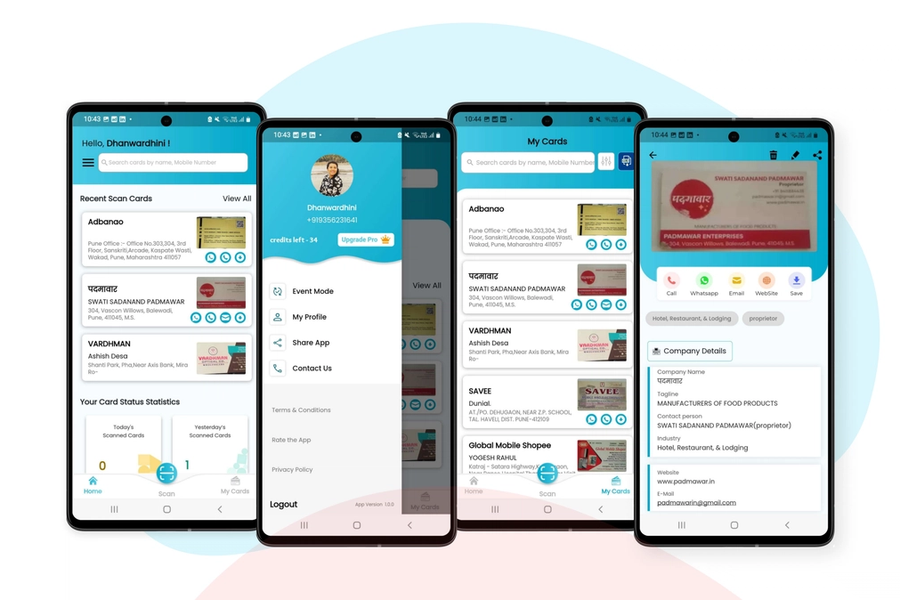 Card Scanner - Business Card Digitization App showcase
