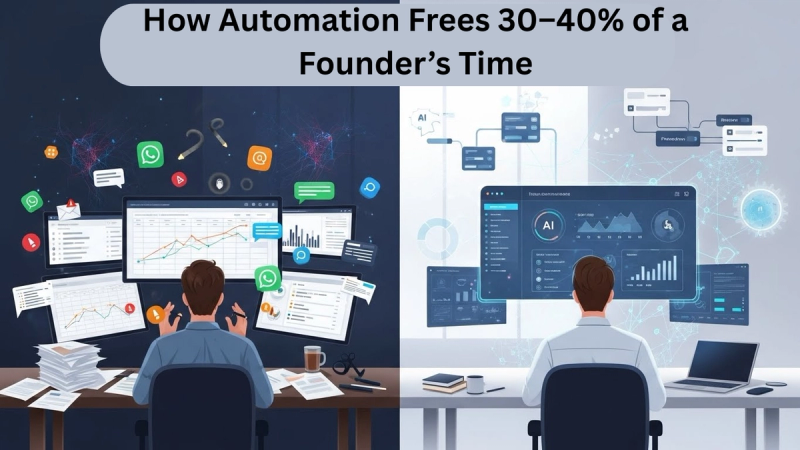 How Automation Frees 30–40% of a Founder’s Time