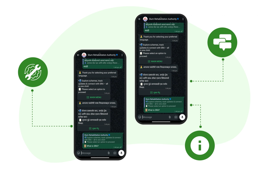 SRA Brihanmumbai – WhatsApp-Based Citizen Information & Engagement System showcase