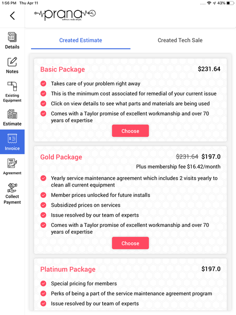 FieldTech Tablet App Screenshot 4