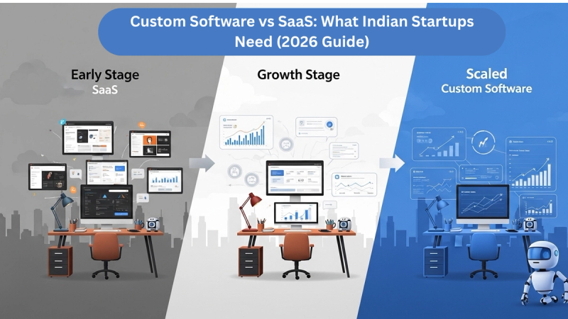 Custom Software vs SaaS: What Indian Startups Need (2026 Guide)
