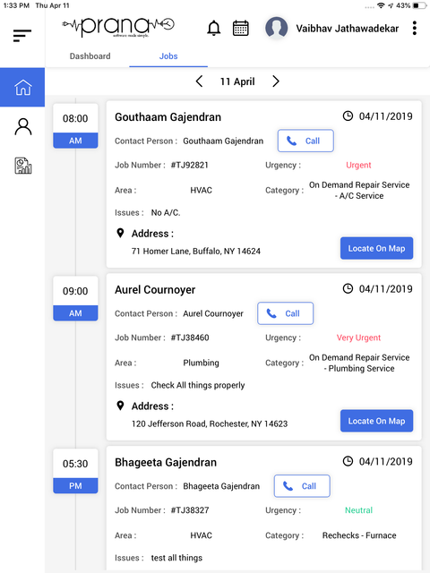 FieldTech Tablet App Screenshot 2