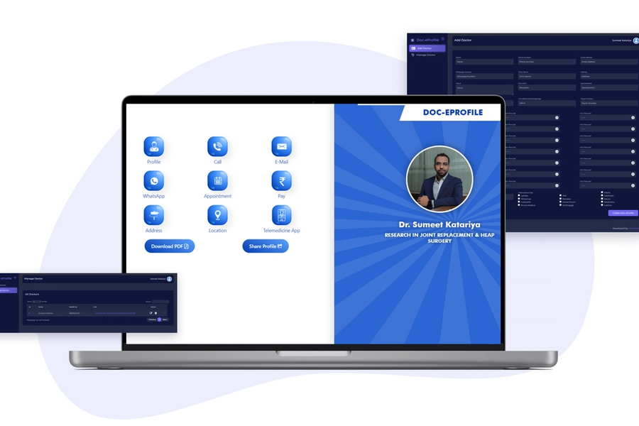 Doc-E-Profile - Digital Doctor Profile Platform showcase