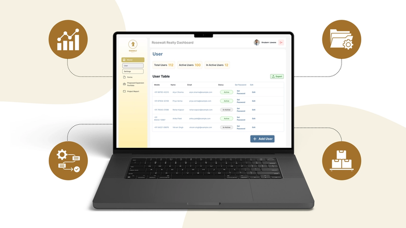 Roswalt Realty - Centralized Real Estate ERP System - Custom Software Development project by Accucia