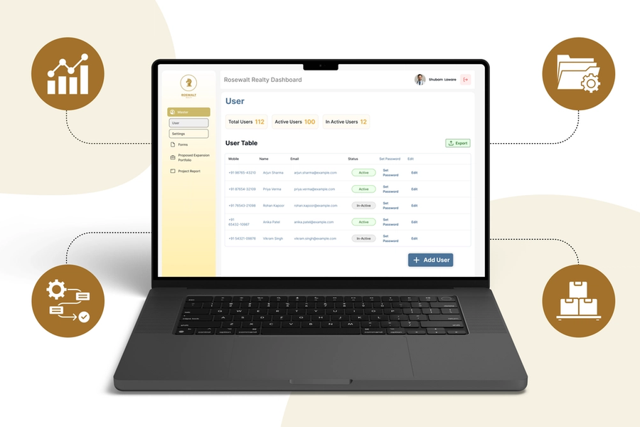 Roswalt Realty - Centralized Real Estate ERP System showcase