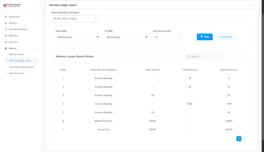 Membership Management Portal