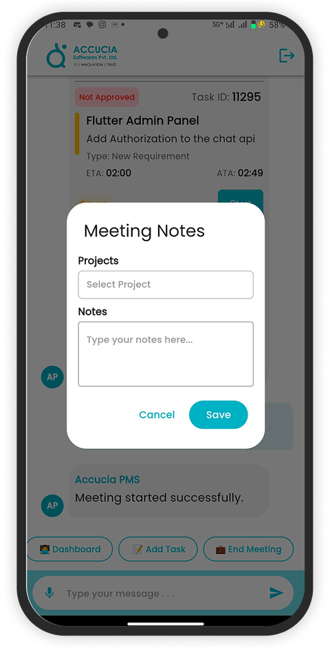 Accucia PMS App Screenshot 3