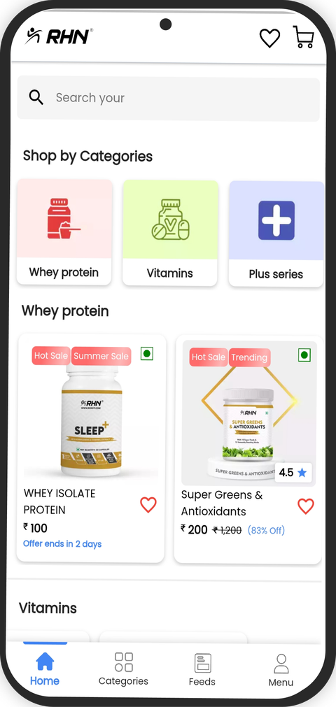 RHNfit Mobile App Screenshot 1