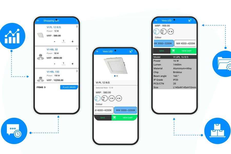 Vera LED - Complete Mobile E-Commerce Platform for LED Lighting showcase