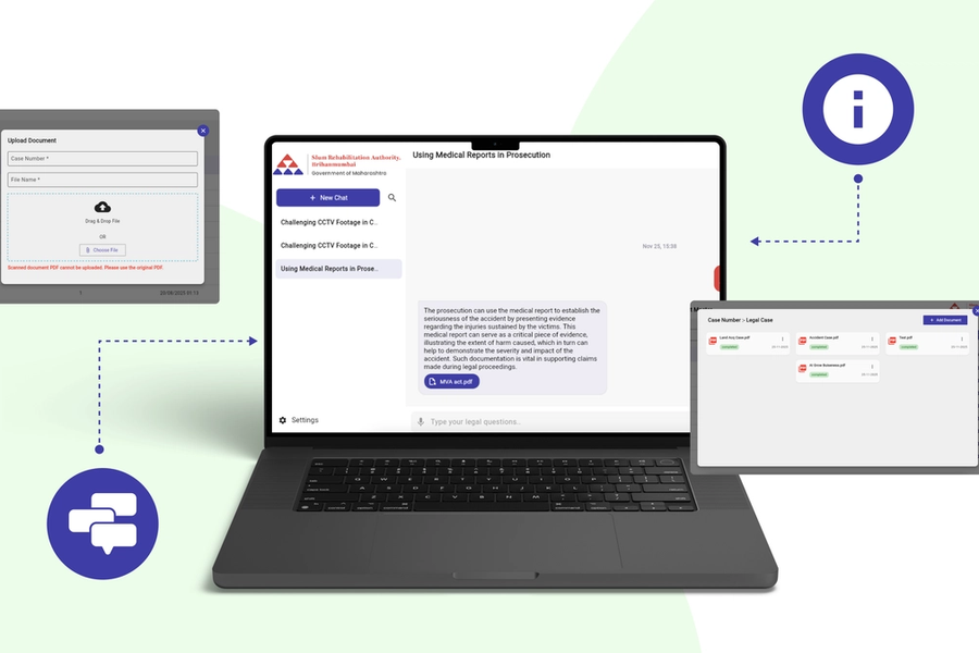 Government Legal Department - AI-Powered Case File Search System showcase