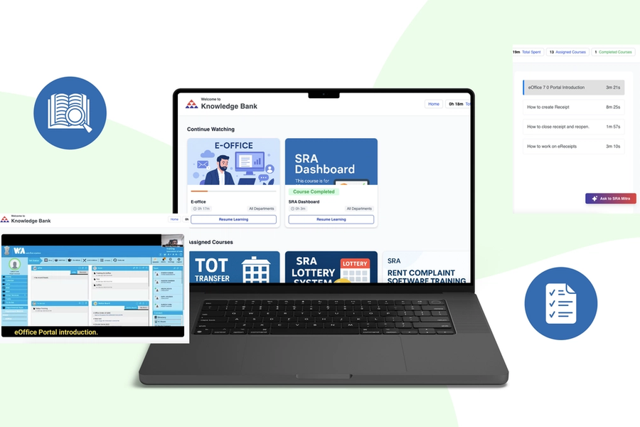 SRA Mitra - AI-Powered Employee Training Platform showcase
