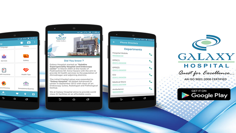 Galaxy Hospital - Advanced Gastroenterology Patient Care App - Mobile App Development project by Accucia