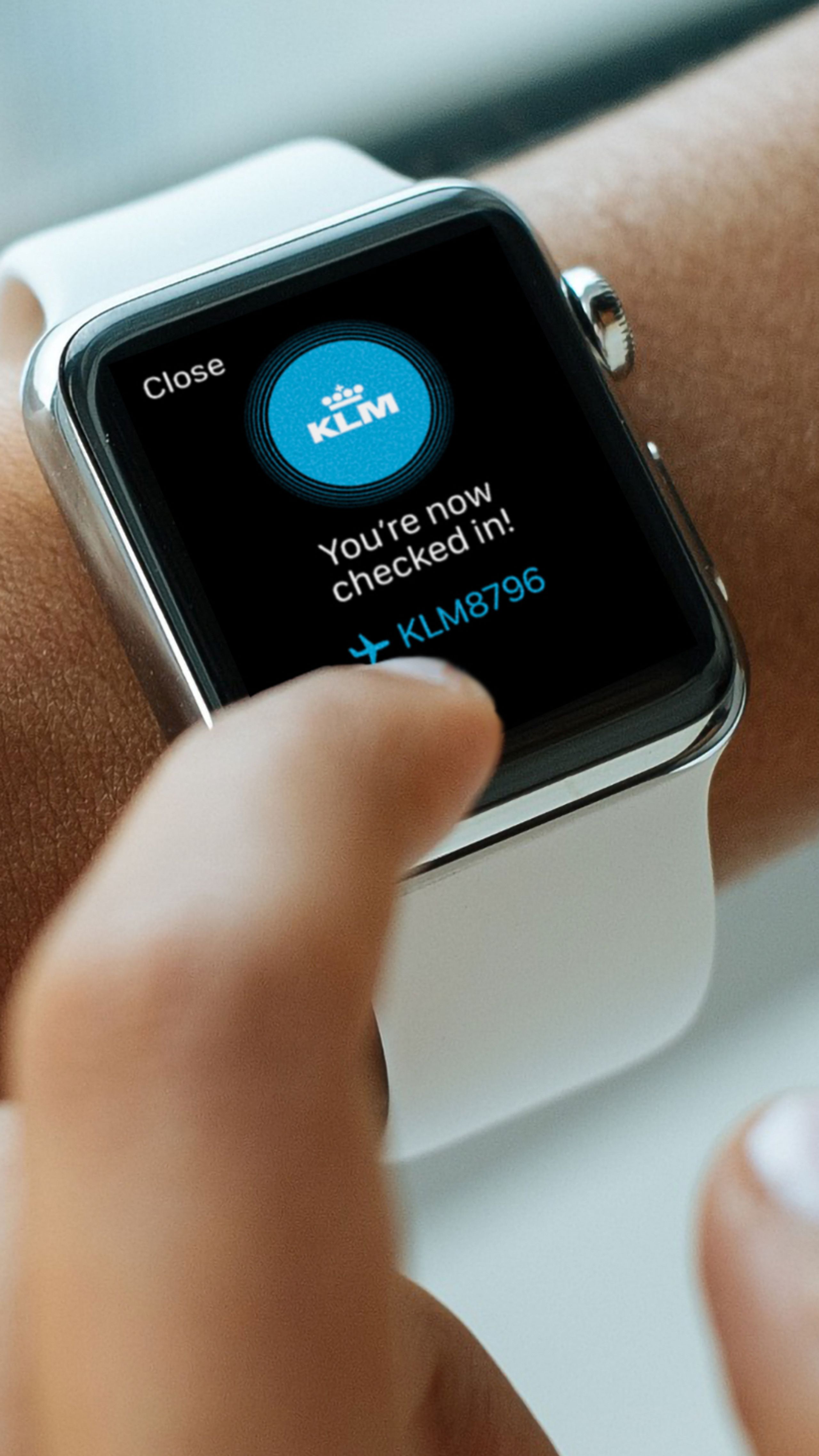 Check-in on a smartwatch