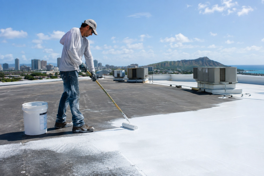 Extending Commercial Roof Lifespans with Elastomeric Coatings on Oahu