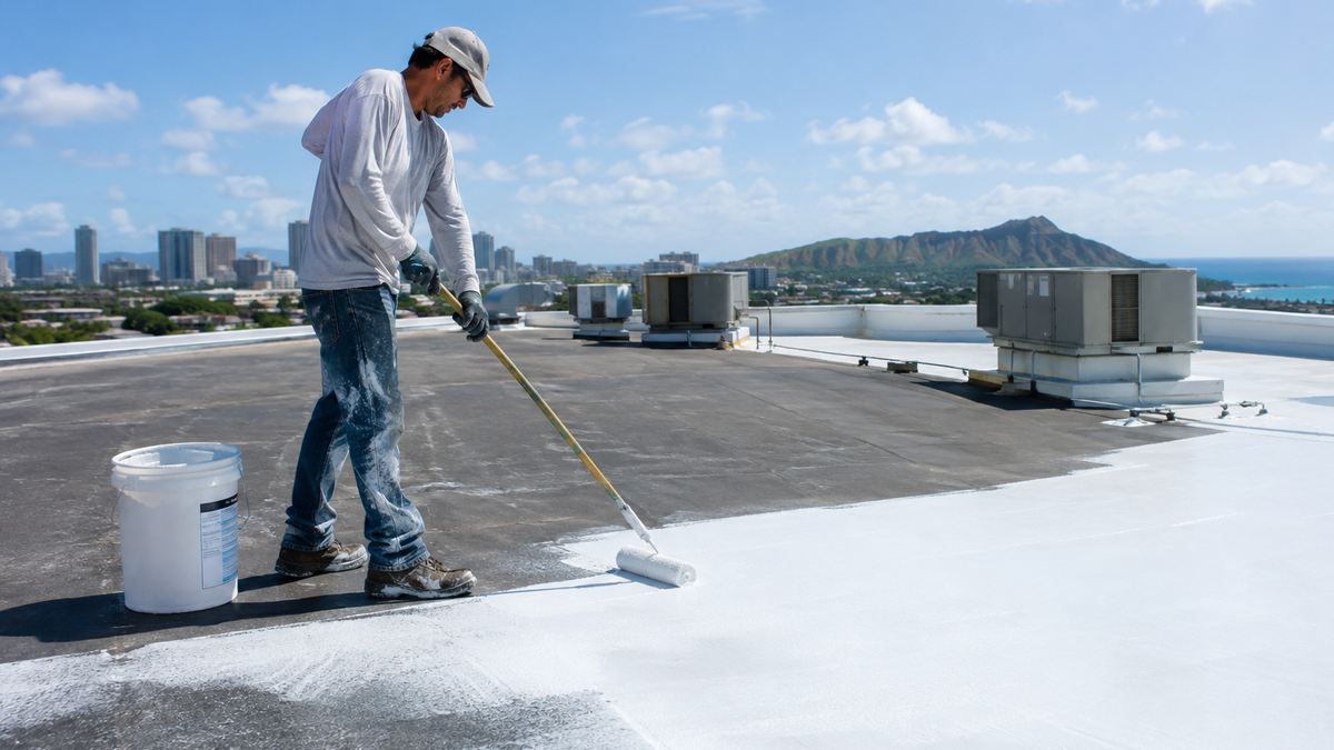 Extending Commercial Roof Lifespans with Elastomeric Coatings on Oahu