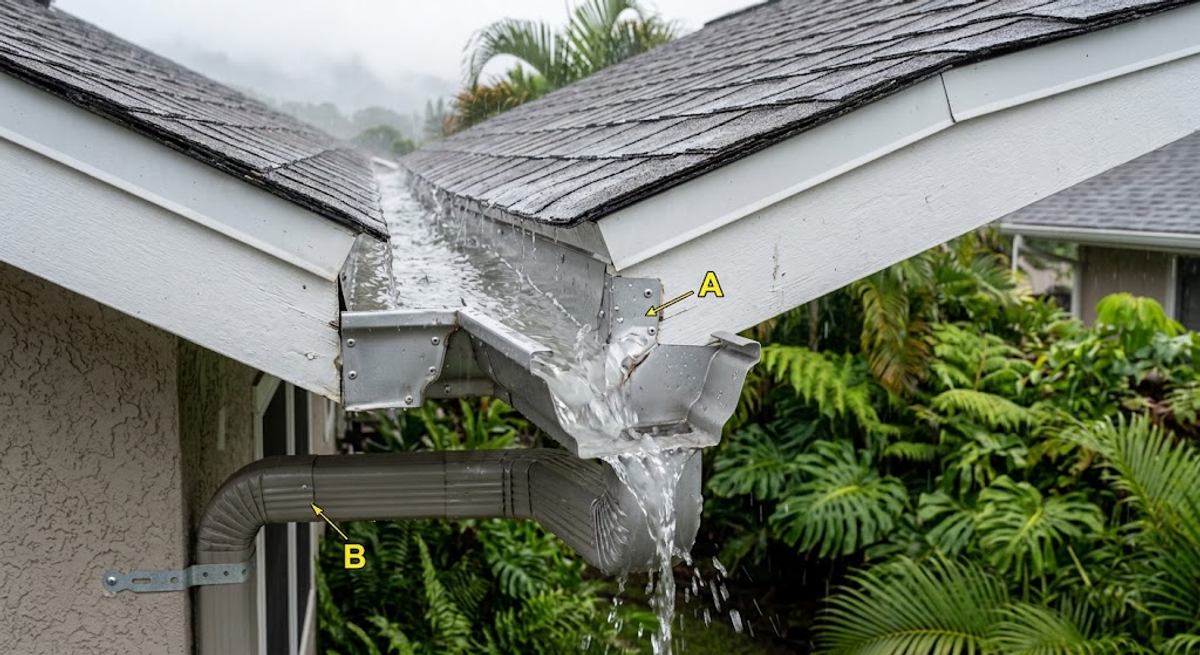 Managing Heavy Rain Runoff with Seamless Aluminum Gutters