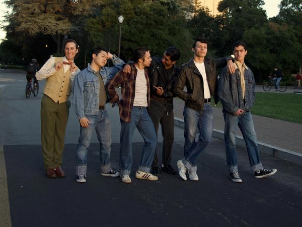 Grease official promo — Pink Ladies and T-Birds jackets