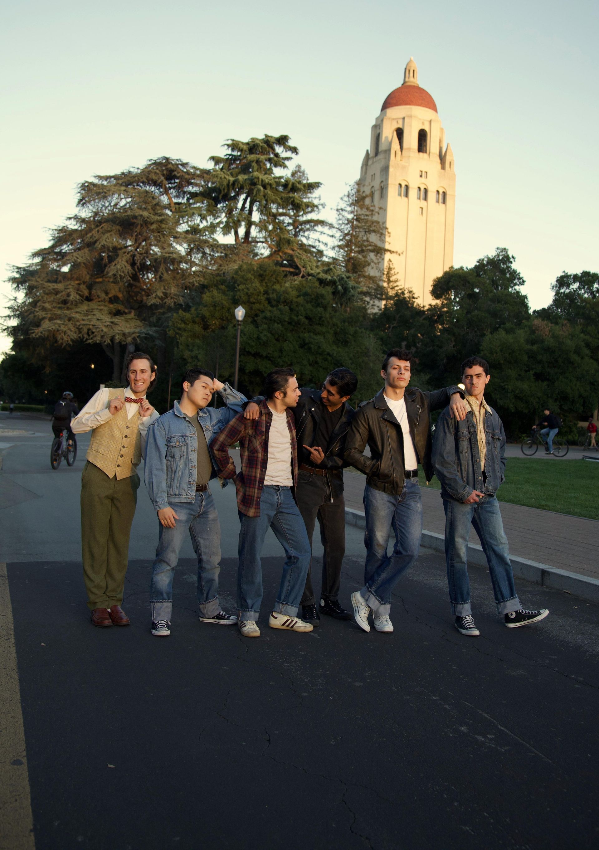 Grease official promo — Pink Ladies and T-Birds jackets
