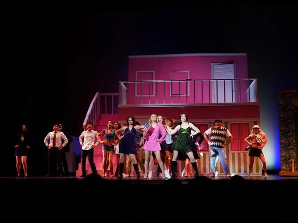 Legally Blonde cast performing at Memorial Auditorium