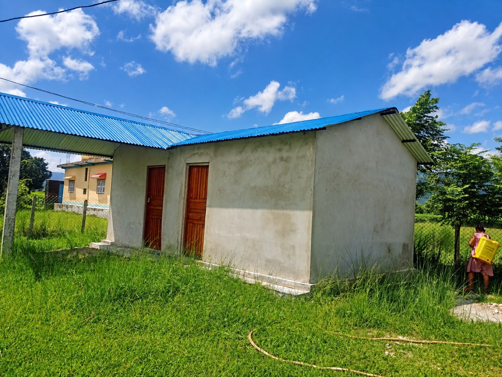 The completed Madi Sabbath School classroom beside the church.