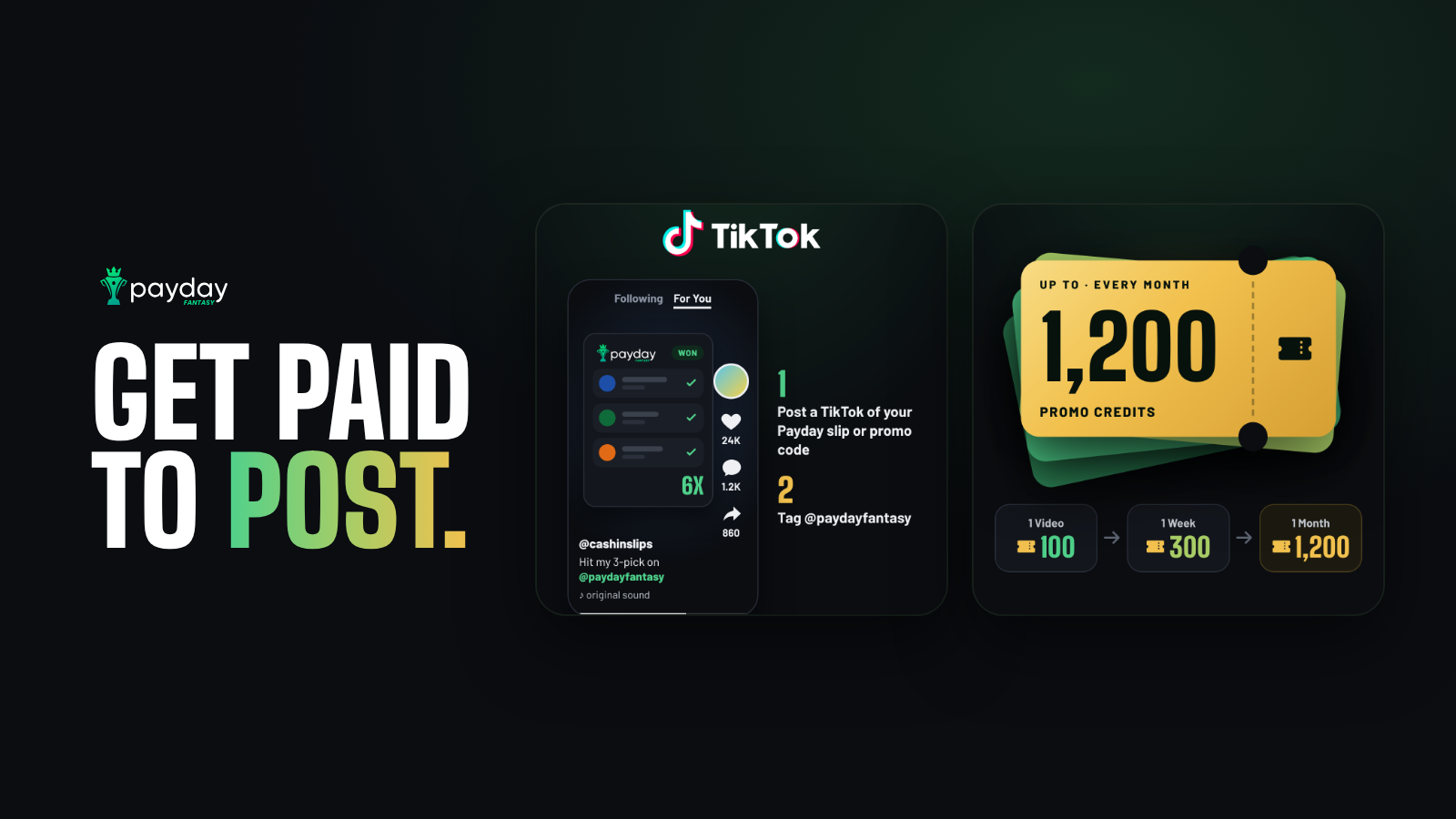 Payday Rewards: get paid to post on TikTok and Instagram