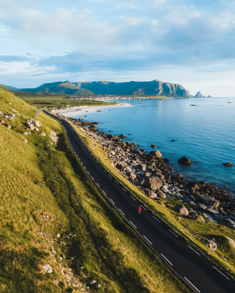 Road along Andøya island