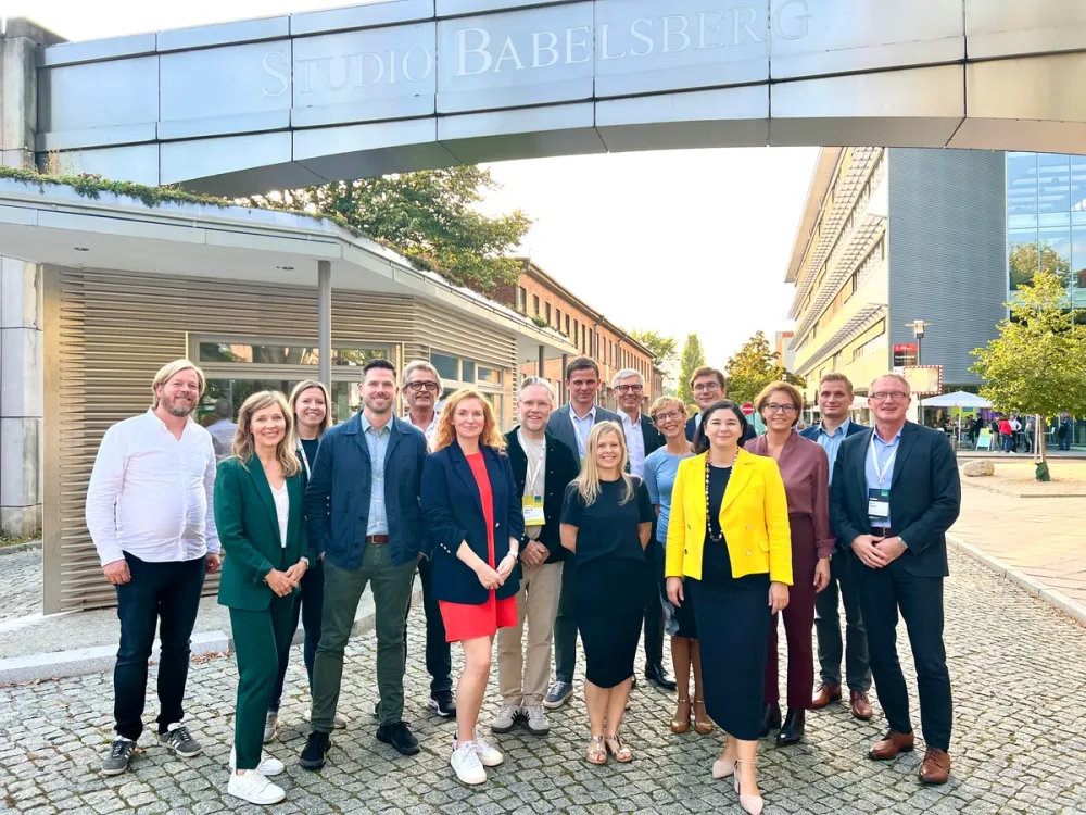 Image of Norwegian delegation at Studio Babelsberg 