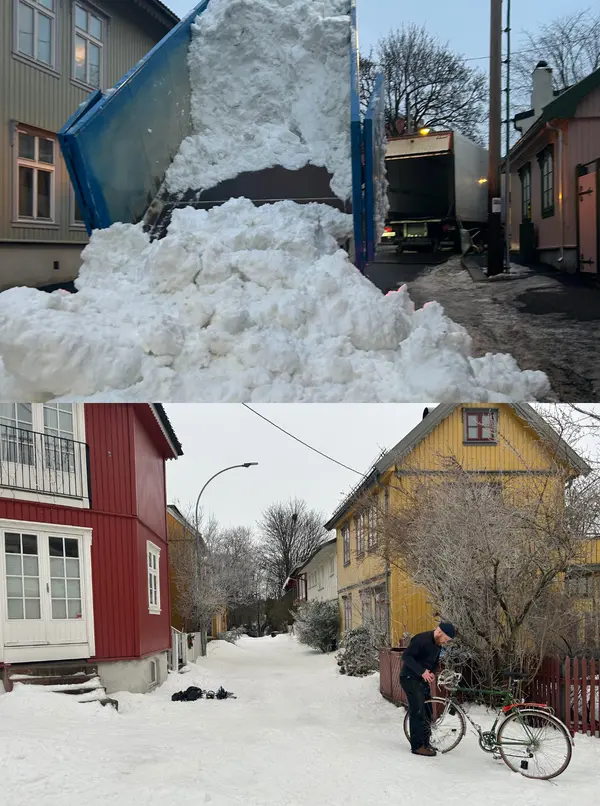 For Hjem til jul (Home for Christmas), DesignIce Norway brought real snow to the historic town of Røros — transforming its colorful wooden streets into a winter wonderland. Even in mild weather, the team delivered and spread tons of natural snow to recreate the feeling of a true Norwegian Christmas.