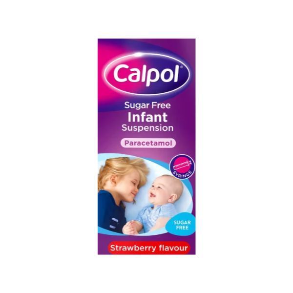 Calpol Infant Sugar Free Oral Suspension 2+ Months Strawberry Flavour 200ml