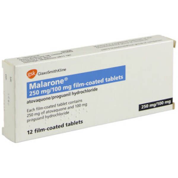 Malarone 250mg/100mg Tablets 1