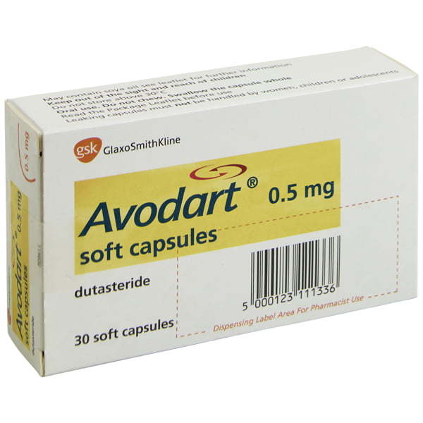 Avodart (Dutasteride) 0.5mg Capsules