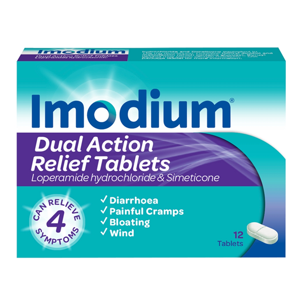 Imodium Dual Action Relief Tablets