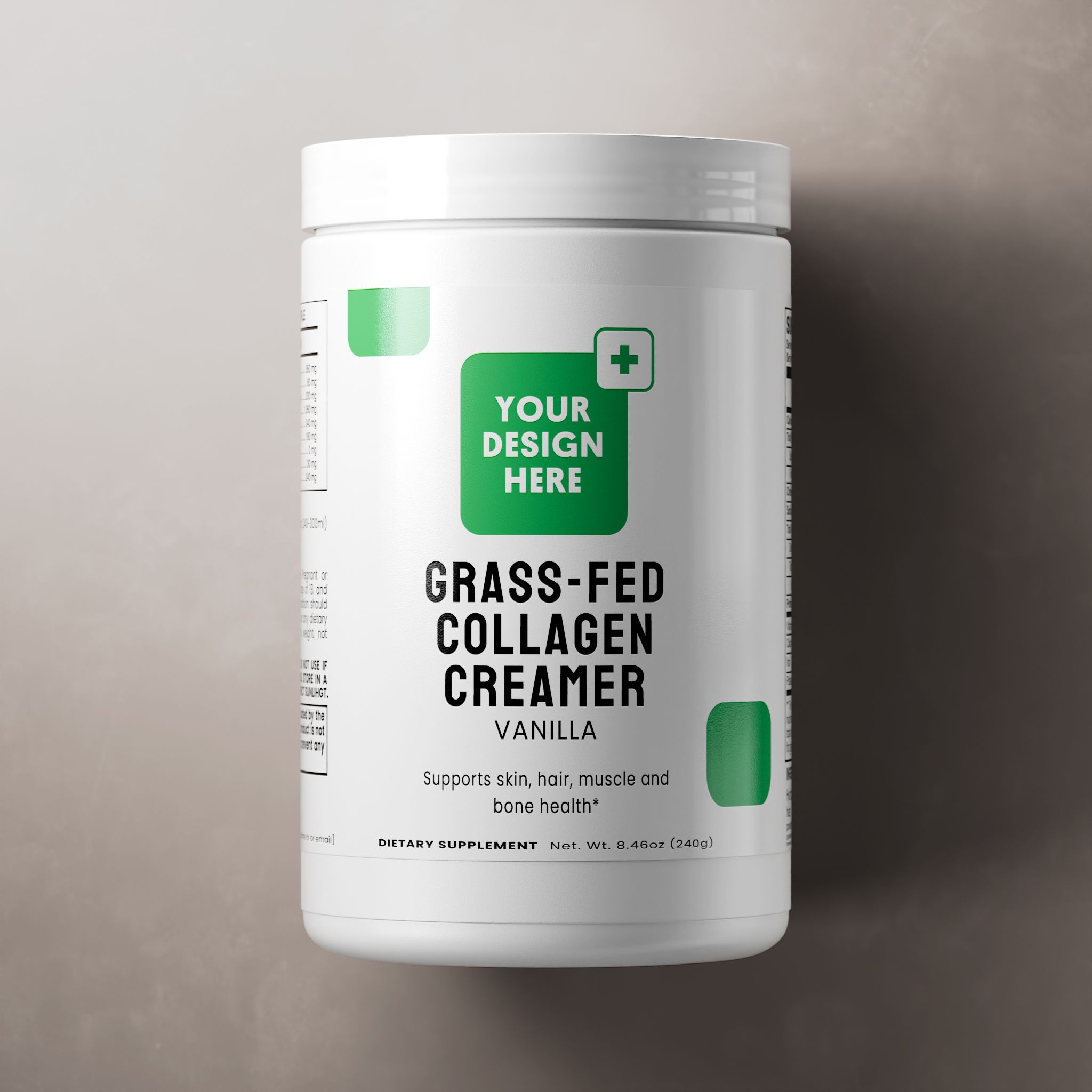 Grass-Fed Collagen Creamer (Vanilla), powder format