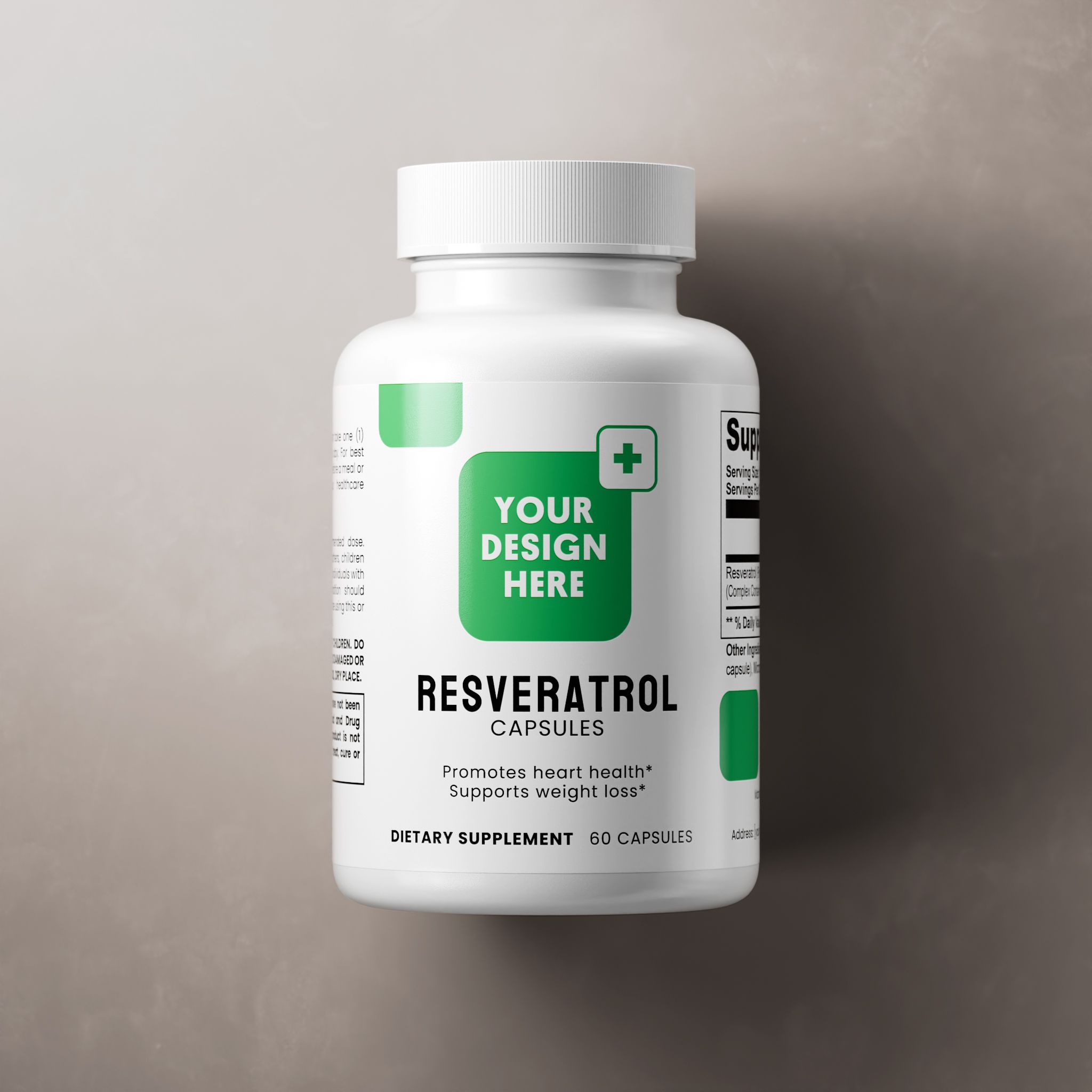 Resveratrol 50% 600mg, capsule format