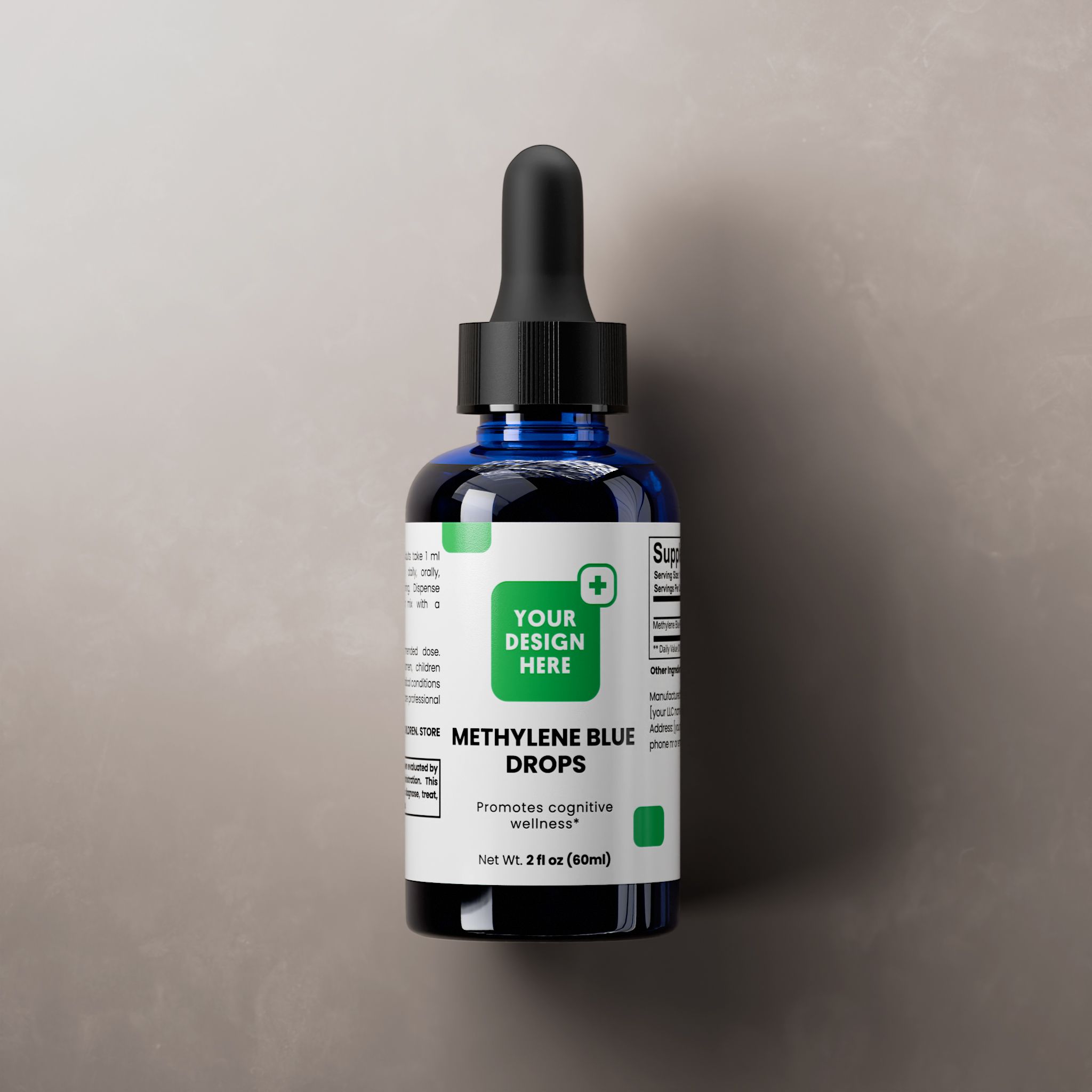 Methylene Blue Drops, liquid format