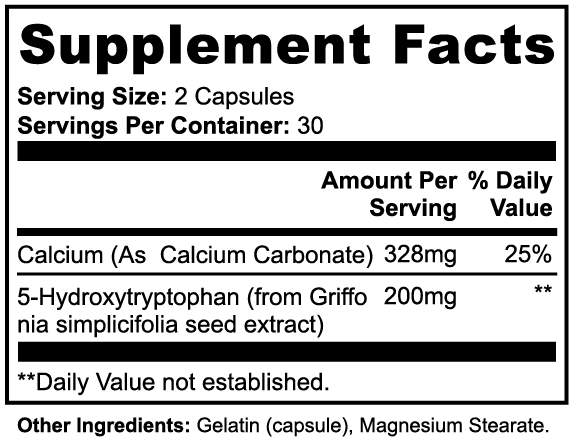 Supplement Facts - 5-HTP