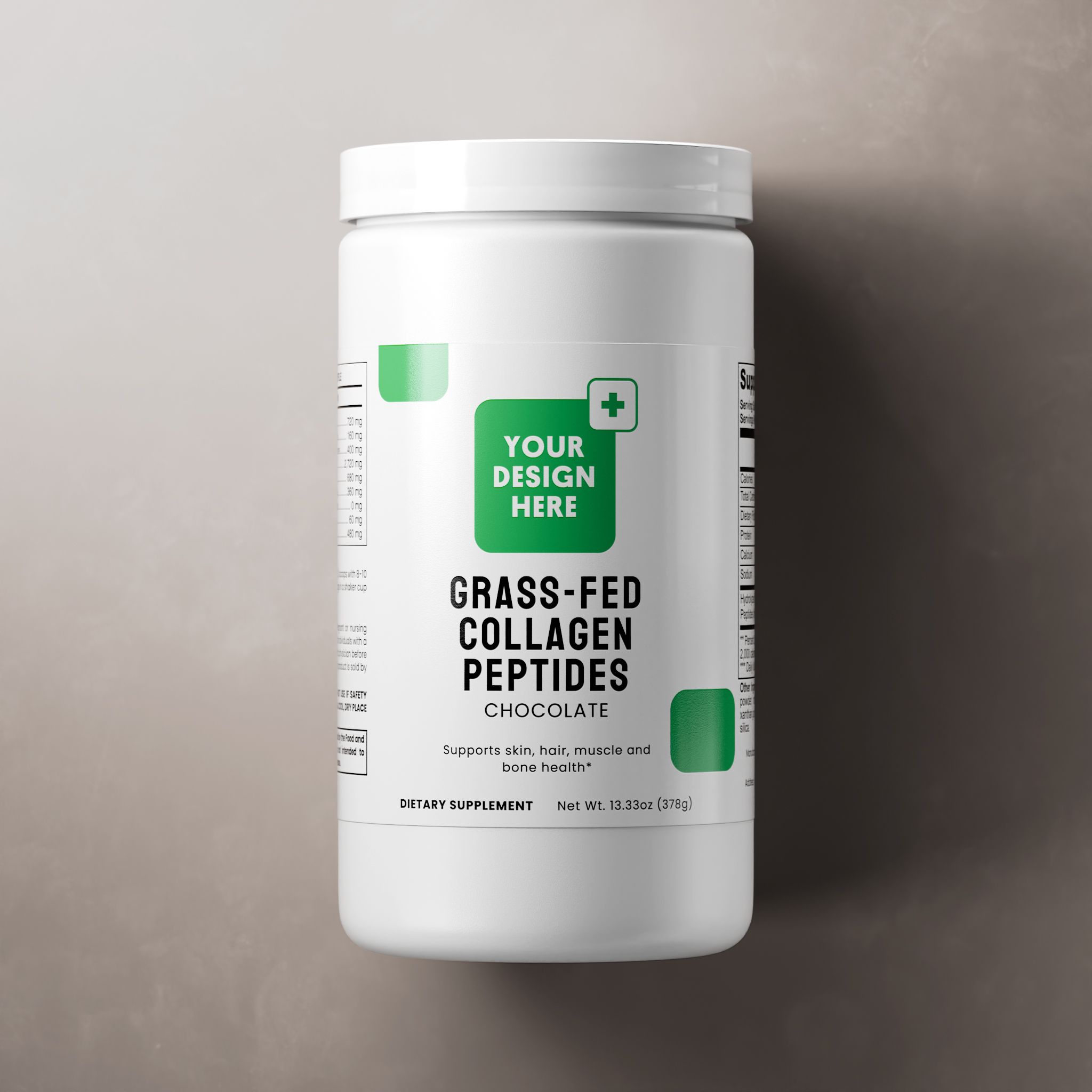 Grass-Fed Collagen Peptides (Chocolate), powder format