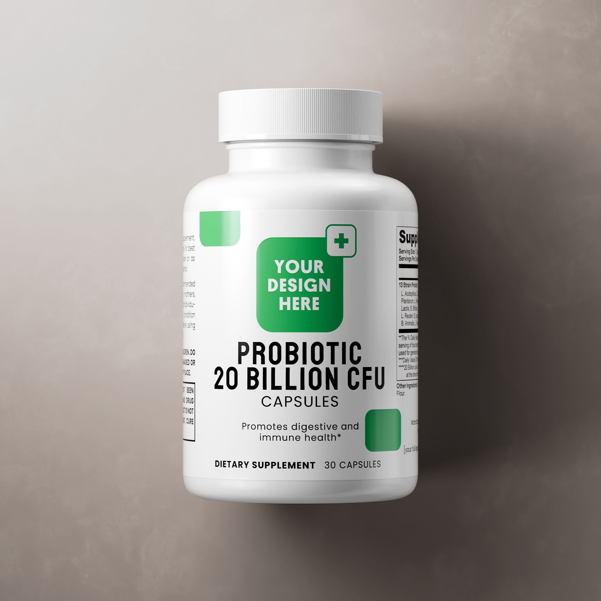 Probiotic 20 Billion, capsule format