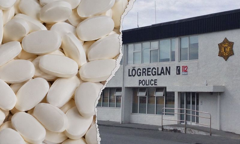 Teknir með átta þúsund íbúfen töflur