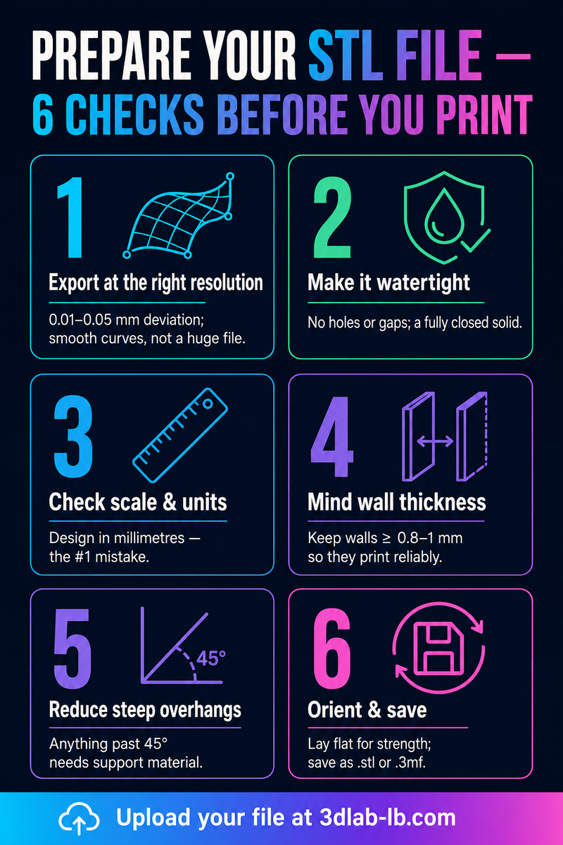 How to Prepare Your STL File for a Perfect 3D Print
