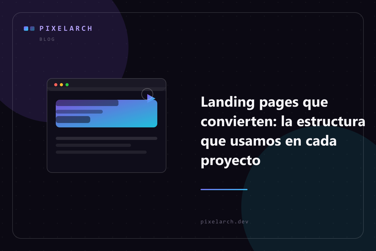 Landing pages que convierten: la estructura que usamos en cada proyecto