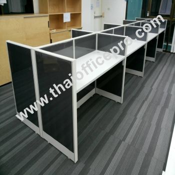 โต๊ะ Call Center พาร์ติชั่น ทึบสูง 1.2 ม หันหน้าชนกัน