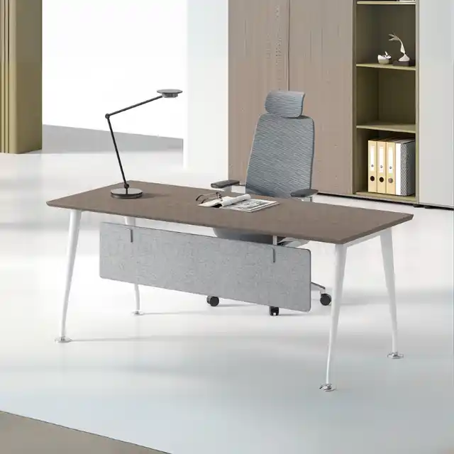 โต๊ะผู้บริหารขาเหล็ก รุ่น B043